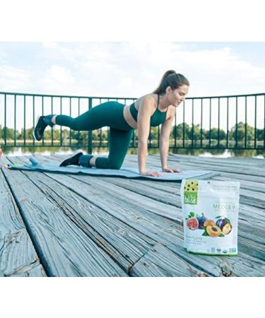 Organic Fruit Medley Mix - Dried Apricots, Plums, Figs (6 Pack, 5 oz) | Gluten-Free & Vegan Dried Fruit Snacks - Buy Online on GoSupps.com