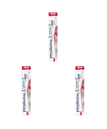 Parodontax Complete Protection Toothbrush 1 pc. for strong teeth and healthy gums soft (pack of 3)
