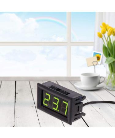 Dchaochao Digital LED Thermometer Gauge Thermometer Car Temperature -50 110 c DC 12v (Green) - Buy Online on GoSupps.com