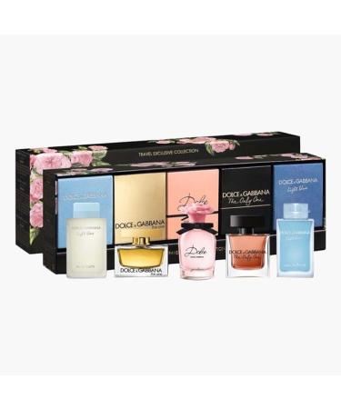 Dolce and Gabbana Travel Exclusive Collection Women 5 Pc Gift Set Light Blue, Only One, Garden, The One, Light Blue