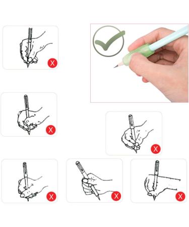 CCLKHY 4 Pieces Silicone Pen Grips | Writing Aid for Children & Students | Comfortable Pencil Grips for Better Control - Buy Online on GoSupps.com