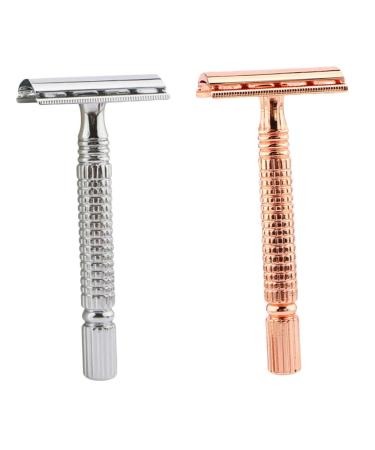 Doitool 2st razor bald head razor for men Sorthager razor men's razor metal tool face beard razor bare turfs double -sided affi man