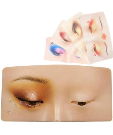 Hengyuan The perfect help for practicing make-up face face eye make-up manure puppet silicone false beautician face make-up a manure puppet silicone exercise board