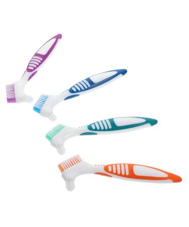 Minkissy 16 STK toothbrush Home tools cleaning tool cleaning brush prosthesis brush prosthesis cleaner creative simple detergent adjusting dentures nylon bristles