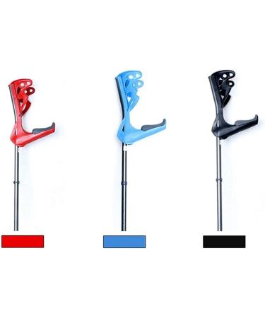 Height Adjustable Elbow Walking Crutches Lightweight and Easy to Carry Aluminum Alloy Forearm Crutch Open Cuff Crutches for Men/Women with Comfortable Grip - Buy Online on GoSupps.com