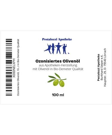 Ozonized Olive Oil 100 ml | Organic Demeter Quality | Cold Pressed for Skin & Cosmetics | Pharmacy Grade - Buy Online on GoSupps.com