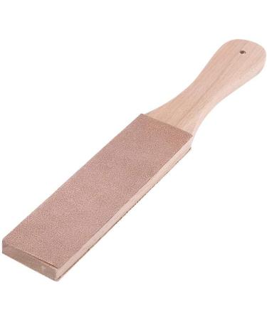 Leather Sharpener - 1.7 Double-Sided Strop Tool with Wooden Handle for DIY Razor Polishing - International Shipping Available - Buy Online on GoSupps.com