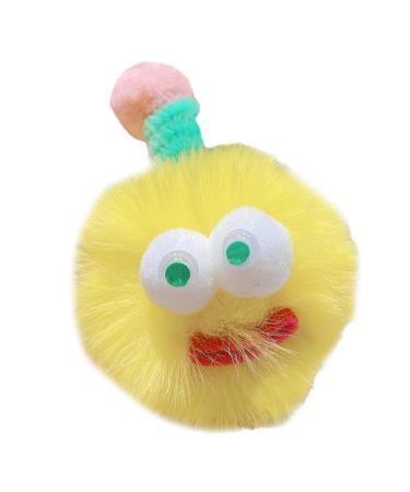 hgnxa Chic Hair Clip Cute Pompoms Shape Hairpin for Ponytail Bangs Dopamine Look Style Hairpins for Teenagers Children 10
