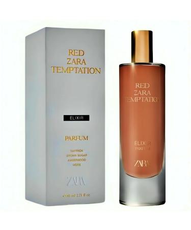 Zara Red Temptation Elixir Parfum for Women Eau de Parfum Spray Elegant and Long-Lasting Scent 80ml (2.7 fl. oz)