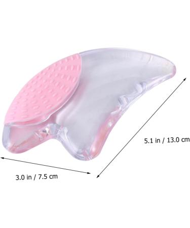 Buy 1pc Pink Gua Sha Scraping Therapy Plate - Crystal Scraping Bar for Wellness | 13x7.5x2.5cm - International Shipping Available - Buy Online on GoSupps.com
