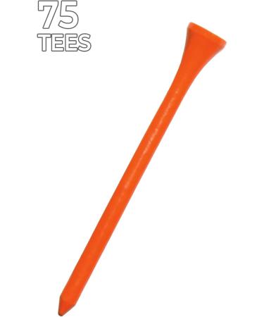 Pride Golf Tee - Orange - 3-1/4-Inch - 75 Count - Buy Online on GoSupps.com