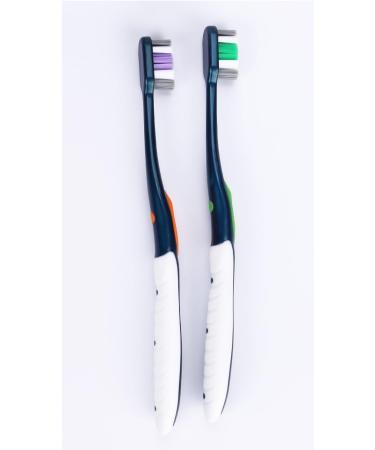 Set of 8 Hard Bristled Toothbrushes for Deeper Cleaning - Durable & Effective Dental Care - Buy Online on GoSupps.com
