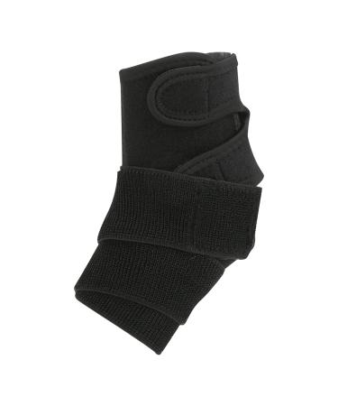 Football Basketball Ankle Support Brace - Elastic Guard Strap for Left Foot - Protective Equipment for Sports Training - Black - Buy Online on GoSupps.com