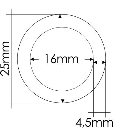 Buy Steel O-Ring Set for DIY Dog Leash - 10 Non-Rusting Black 16mm Rings Compatible with Paracord 550 - Buy Online on GoSupps.com