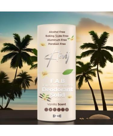 All Natural Vanilla Scented F.A.B. Deodorant | 1.7 oz For Fupa Armpit and Breast | Aluminum-Free Alcohol-Free Organic - Buy Online on GoSupps.com