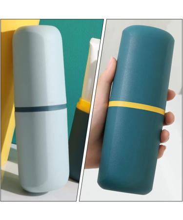 Zerodeko Travel Wash Cup Set - 4pcs Portable Toothbrush Holder & Cover for Kids - Outdoor Toothbrush Case & Toddler Toothpaste Storage - Buy Online on GoSupps.com