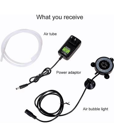 6 Color Changing LED Aquarium Air Stone Kit | Fish Tank Bubble Decoration - Buy Online on GoSupps.com