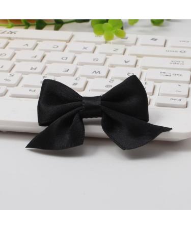 LVGPH 2pcs Hair Bows Alligator Clips Barrettes Alligator Hair Clips Hair Accessories Bowknot Barrette Small Non-slip Bow Hair Clips Cute Ponytail Barrettes for Adult Teens Wear Clips(Black) 3 - Buy Online on GoSupps.com