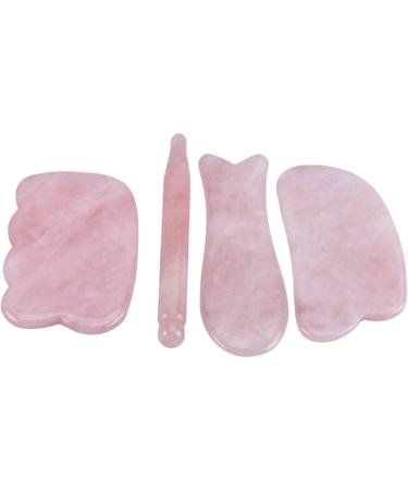 Guasha Board Jade Face Massager Crystal Energy Pink Stone 1Pcs (Color : Violet) - Buy Online on GoSupps.com