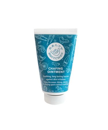 Salty Britches Chafing Ointment - Prevents and Soothes Skin Irritation - Long Lasting Protection Fantastic for Surfers, Runners, Bikers, Hikers, and All Sports Blue 2 Ounce (1 Count)