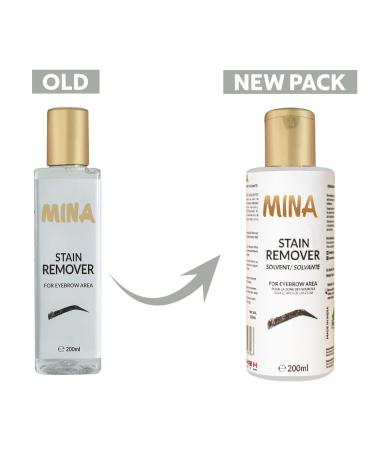 MINA Stain Remover | Gentle Hair and Tint Color Remover for Eyebrow Skin | 200ml - Buy Online on GoSupps.com