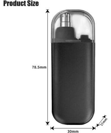 Buy Housgift Portable Nose Hair Trimmer - Rechargeable & Waterproof 2 in 1 Nose & Ear Hair Remover for Men - Black | International Shipping Available - Buy Online on GoSupps.com