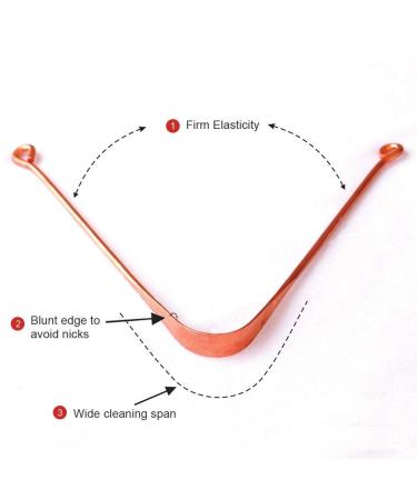 Pure Copper Tongue Cleaner - 1 Piece | Improve Oral Hygiene - Buy Online on GoSupps.com