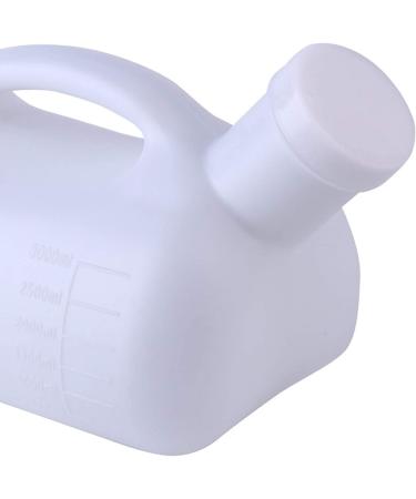 Male Urinal Large Male Urinal Portable 3000ML Mens Potty Pee Bottle Collector Travel Toilet White - Buy Online on GoSupps.com