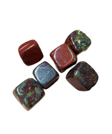 Natural Crystals and Stones 4pcs Natural Dragon Blood Stone Cube Quartz Polished Stone Crystal Gemstone Crystal Gravel Natural Quartz Crystals for Decoration kaixun