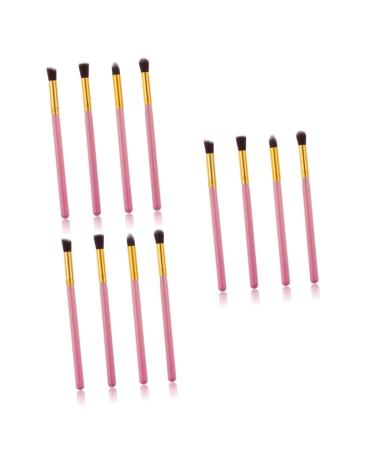 Shop Minkissy 12 Pcs Foundation & Highlighter Makeup Brush Set - Synthetic Hair Pink Glitter Cosmetics Tools for Flawless Makeup - Buy Online on GoSupps.com