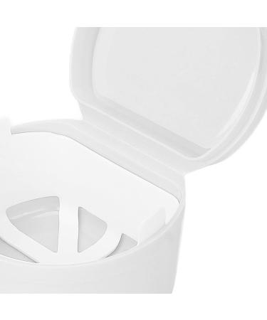 Retainer Box & Mouth Guard Container - Clean Sanitary Storage for Teeth Pacifiers & Jewelry (White) - Perfect for Home Use - Buy Online on GoSupps.com