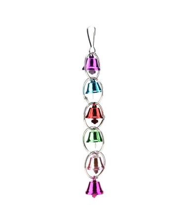 Smandy Colorful Ringer Bell Swing Toy Pet Bird Parrot Cage Toy Hanging Bells Suitable for Parrots and Birds - Buy Online on GoSupps.com