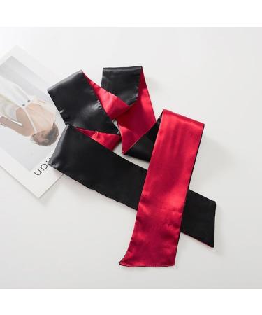2 Pcs Satin Sleeping Masks - Soft Adjustable Eye Masks for Couples | Silky Light Blocking Sleep Blindfolds - Buy Online on GoSupps.com