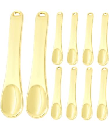 Housoutil 40 Pi ces cuill re cosm tique en m tal cuill res cr me cosm tique grattoir bouteilles outils lotion spatule de maquillage cor enne cuill res cr me pour le visage 0.2X1.2X6CMx4pcs dor x4pcs - Buy Online on GoSupps.com
