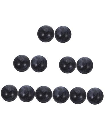 Fomiyes 12 pcs jade ball brain training brain training baoding ball jade fitness foot massage gauge jadeball for health exercises relief ball from jade adult rolled sleeves mediumx6pcs blackx6stk