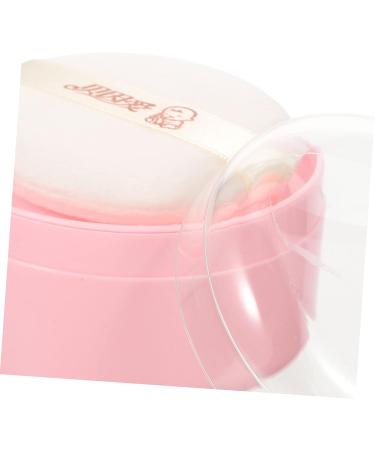 GLSTOY 2pcs Pink Baby Powder Puff Box - Body Powder Container Set for Loose Powder - Synthetic Sponge Compact - Body Powder Puff and Container - Buy Online on GoSupps.com