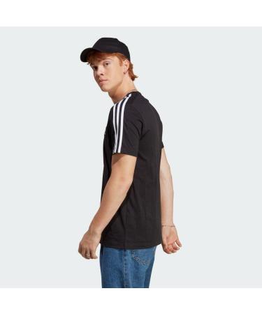 Buy adidas Men's Essentials 3-Stripes T-Shirt XL Black/White - International Shipping Available - Buy Online on GoSupps.com
