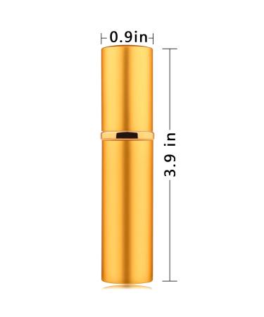 3Pcs 10ML Portable Mini Refillable Perfume Atomizer - Travel Spray Bottles for Purse - Gold - Buy Online on GoSupps.com