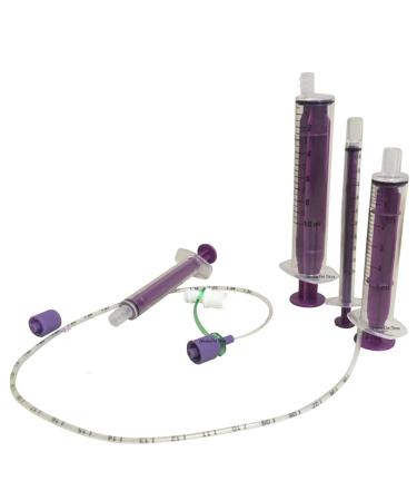 ABNOBA PET STORE ONE NEW LONG LIFE Sterile Tube Feeding Kit 6 French (2.00mm) 2 SYRINGES Medium & Large Breed Puppies Feeding Tube