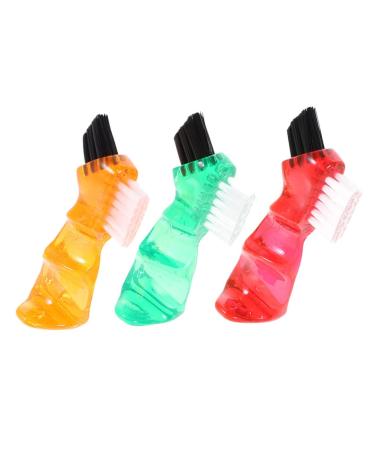 Minkissy 12 pieces of prosthesis toothbrush Artificial teeth brush brushwood cleaning for oral care Small brushes for oral care jewelry cleaning brush small for 1 piece (1 Pack) Different colors x 4 pieces
