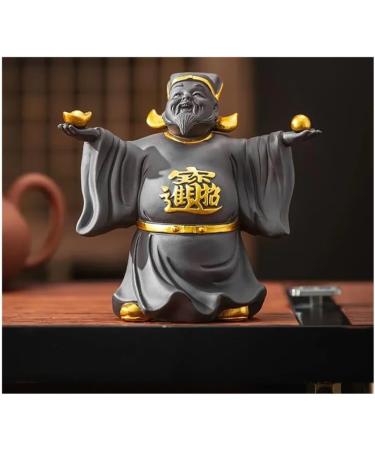  GENODA GENODA God of Wealth Purple Sand Tea for Pets Premium Tea Table Decoration Zhaofai (Zhu Ni) - Buy Online on GoSupps.com