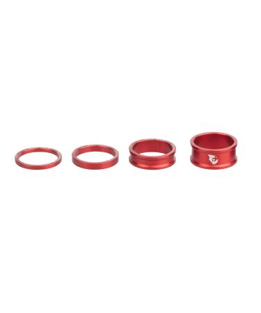 Wolf Tooth Precision Anodized Headset Spacers (Red, 3, 5, 10, & 15mm)