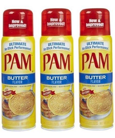 Pam Butter Flavor Cooking Spray, 5 oz 3pack by PAM