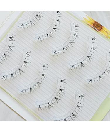 Ultra V-Shaped Lower False Eyelashes - 5 Pairs Clear Band for Natural Naked Eye Makeup - International Shipping Available - Buy Online on GoSupps.com