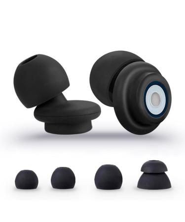 Ear Plugs - Noise Cancelling Earbuds for Sleeping Swimming and Concerts - Ultimate Ear Protection and Noise Reduction Experience (Black)