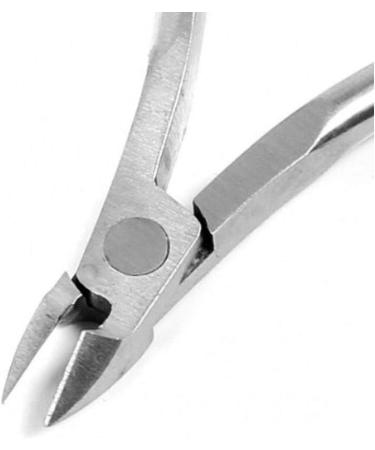 Professional Cuticle Nippers | Precision Surgical-Grade Stainless Steel Cuticle Trimmer French Handle Single Spring 5mm Jaw (Half Jaw) - Buy Online on GoSupps.com