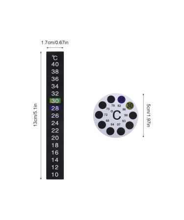 Emagentech 10-Pack Thermometer Stickers - Self-Adhesive Color Change Digital Temperature Display for Aquariums & Milk Bottles | Fast International Shipping - Buy Online on GoSupps.com
