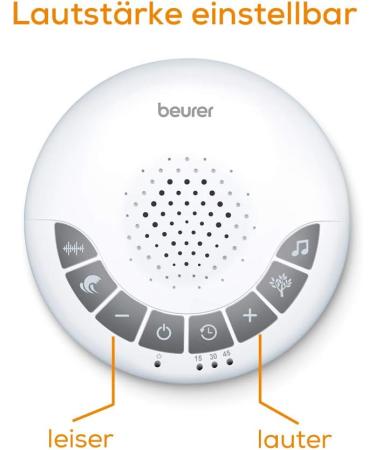 Beurer SL 15 Dream Sound Sleep Aid - 4 Melodies Headphone Connection & Timer | International Shipping - Buy Online on GoSupps.com