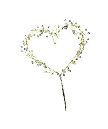 PRETYZOOM 2pcs Cupcake Heart Cupake Topper Dessert Topper Heart Cake Picks Heart Cake Topper Cocktail Picks Wedding Fruit Cakes Cake Decoration Supplies Decorative Items Paper Cup