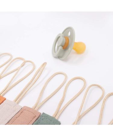 Lazder Cotton Linen Pacifier Holder & Chain for Infants | Best Pacifier Holder for Babies M18 - Buy Online on GoSupps.com